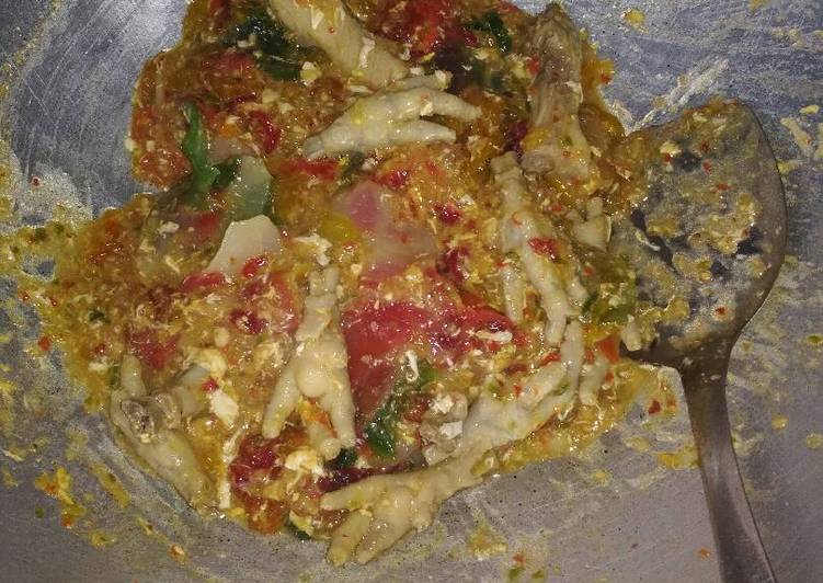 Seblak ceker (kering)