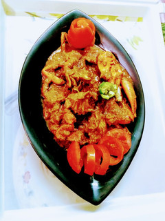 A picture of Kakrar jhal / bengali style crab curry.