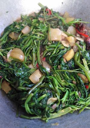 Foto resep Tumis kangkung+cecek