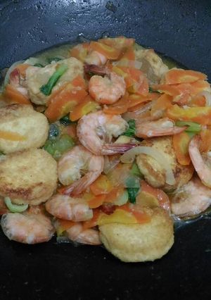 Foto resep Sapo tahu udang