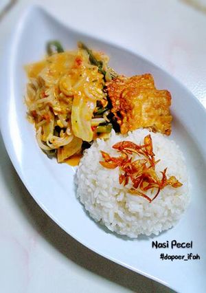 Foto resep Nasi Pecel Seadanya