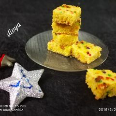 Cornmeal sugar sprinkle cake bytes A picture of Cornmeal sugar sprinkle cake bytes.