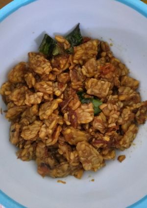 Foto resep Kering tempe pedas manis