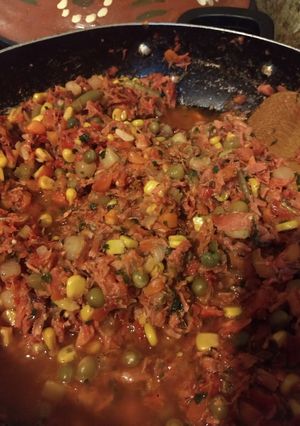 Una foto de Marlin estilo Baja Tacos o Tostadas