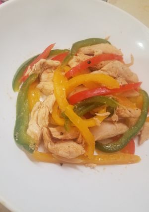Una foto de Pechuga salteada