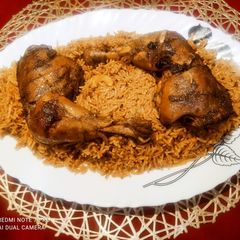 A picture of Arabian Chicken Kabsa Rice.