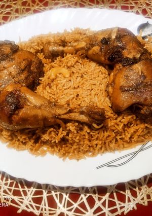 A picture of Arabian Chicken Kabsa Rice.
