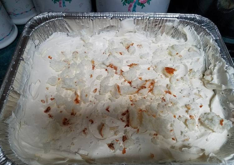 How to Prepare Quick White Chocolate Angel Food Banana Pudding