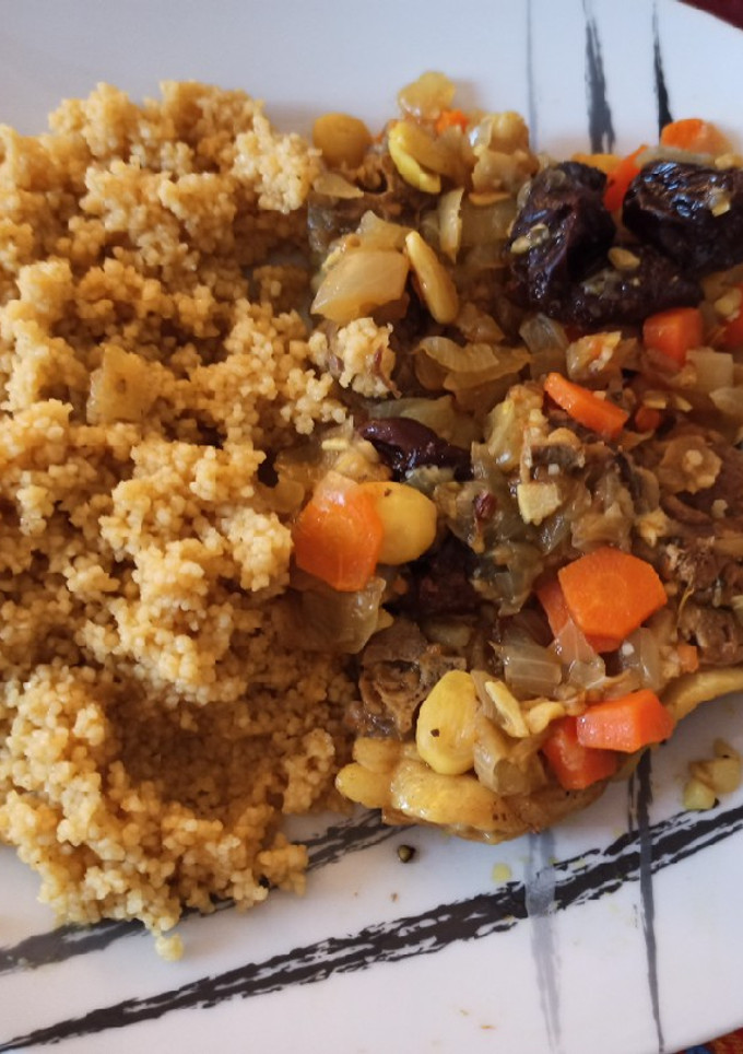 Una foto de Cous cous de cordero