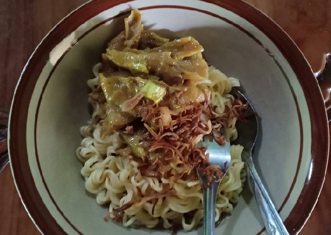 Mie ayam jamur tiram