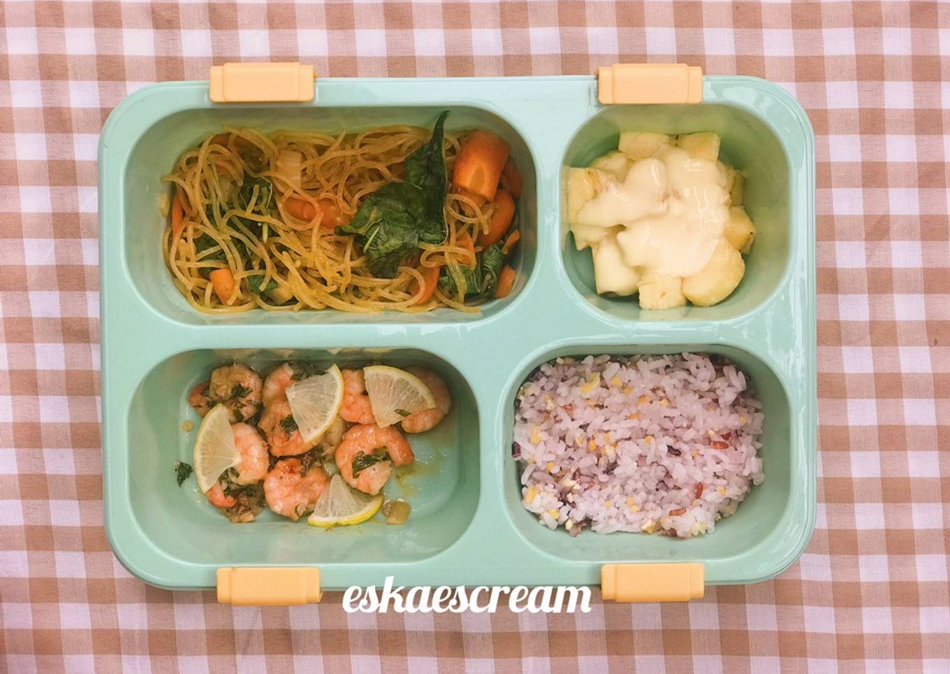 Udang Honey Lemon dan Sohun Goreng