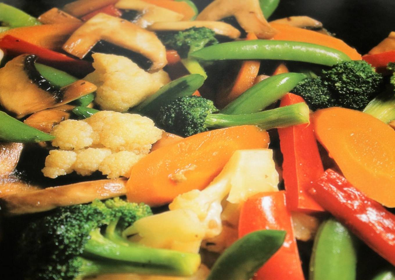Vegetales salteados estilo chino