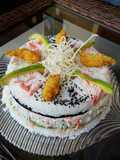 Rosca de Sushi con salsa acevichado