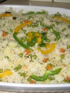 A picture of Delicious Indian Vegetable Rice.