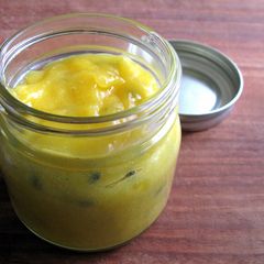 A picture of Passionfruit Curd.