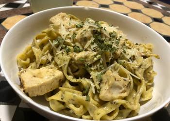Easiest Way to Cook Yummy Fettuccine Alberto because they are kind of like Alfredo but different
