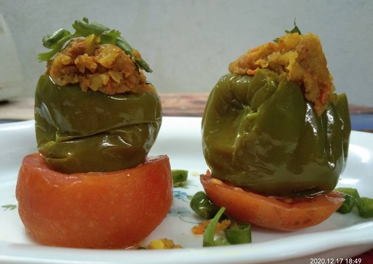 Simple Way to Prepare Ultimate Microwave Stuffed Capsicum