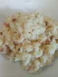 Speck and scamorza risotto