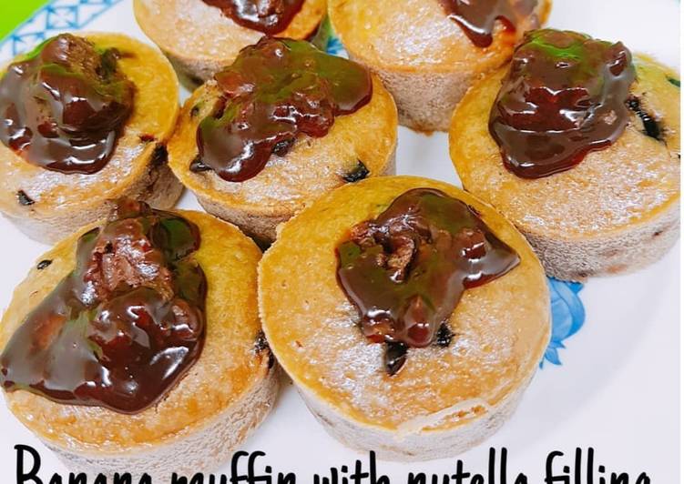 Resep Banana Muffin With Nutella Filling Oleh Kartika Cookpad