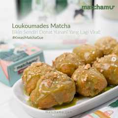 รูปของ Loukoumades (Donat Yunani) Matcha