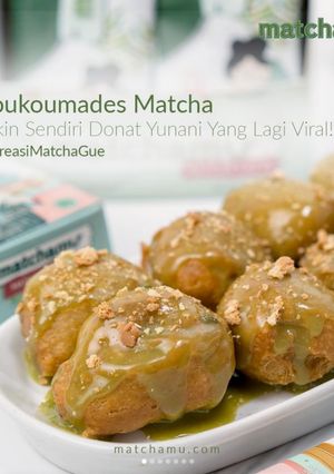 Foto resep Loukoumades (Donat Yunani) Matcha