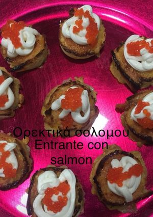 Φωτογραφία της συνταγής Ορεκτικά με καπνιστό σολομό