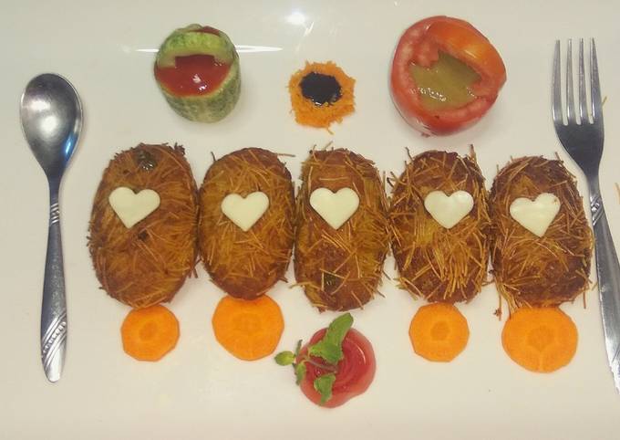 Veg. Noodle doodle kebab Recipe