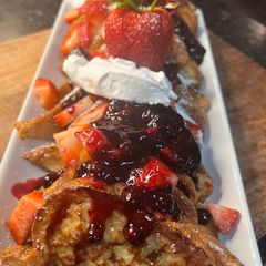 A picture of Berry cheesecake French toast.