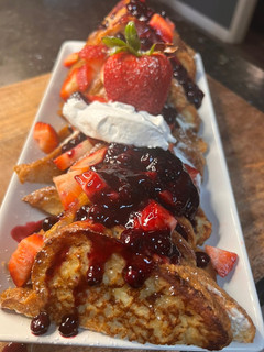A picture of Berry cheesecake French toast.