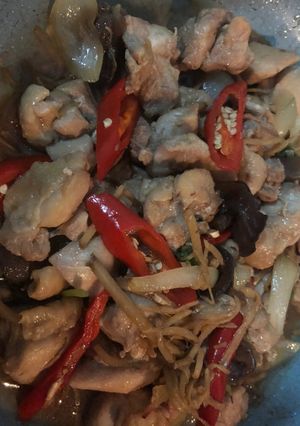 รูปของ ไก่ผัดขิง