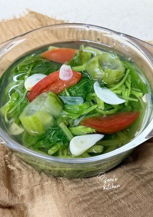 Foto resep 627. Sayur Bening Bayam dan Oyong