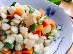 Hình của món Bắp nếp xào rau củ.