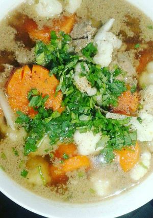 Hình của món Canh bông cải thịt bò.