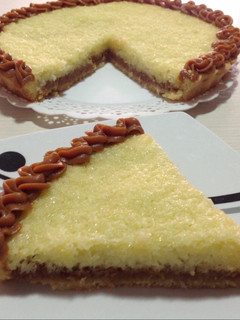 Una foto de Tarta de coco y dulce de leche