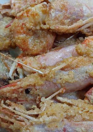 Una foto de Langostinos a la andaluza crujientes