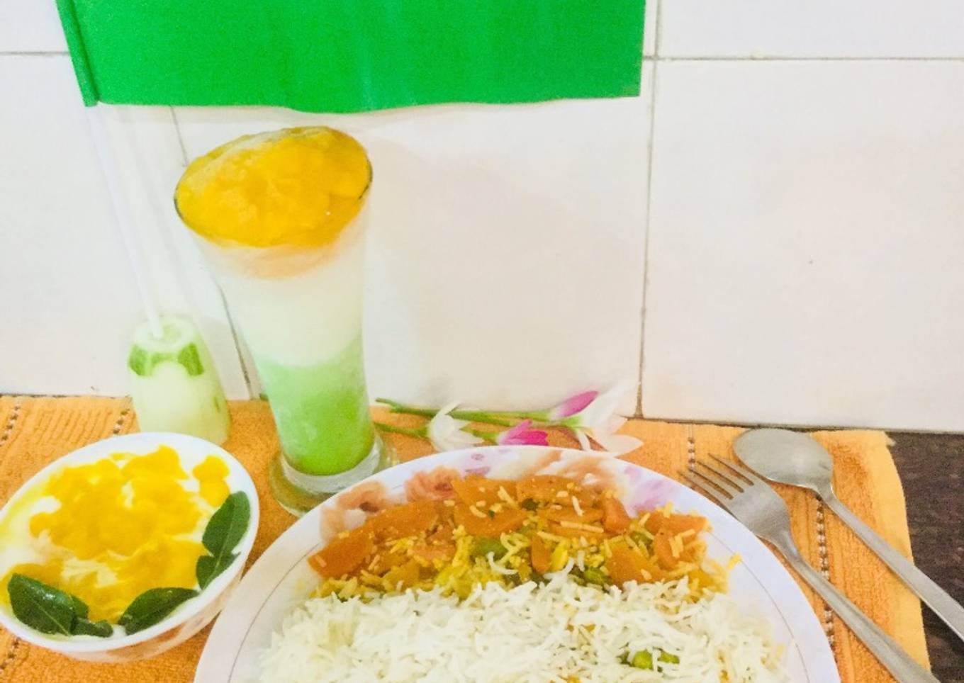 Tricolour Veg Biryani