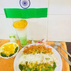 A picture of Tricolour Veg Biryani.