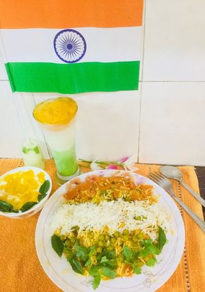 A picture of Tricolour Veg Biryani.