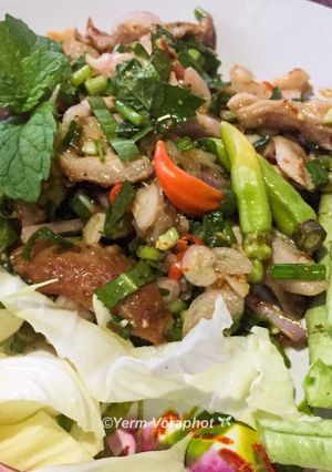 รูปของ ลาบไก่ทอด