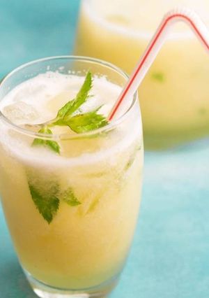 O poză a rețetei Limonada cu pepene galben.
