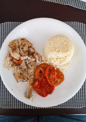 Una foto de Pescado al Horno Sencillo