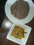 Amala and ewedu soup