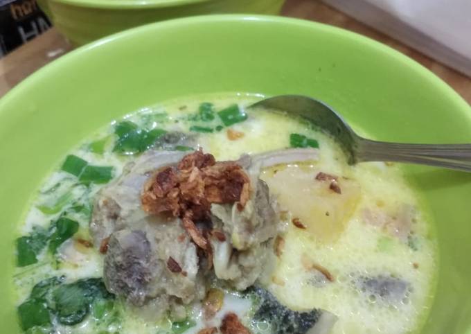 Resep: Soto daging babat dan iga / soto betawi kuah susu Bunda Pasti Bisa