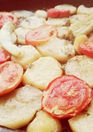صورة لوصفة بطاطا فالفرن