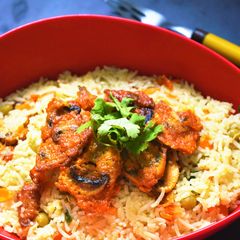 A picture of Fried Mushroom Rice.