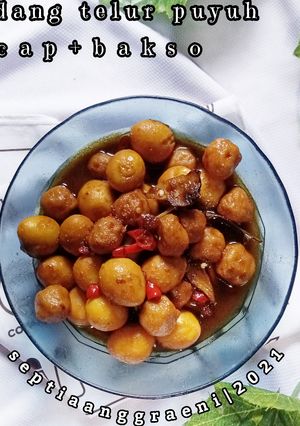 Foto resep Pindang Telur Puyuh Kecap+Bakso