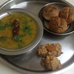 Dal bati😋 A picture of Dal bati😋.