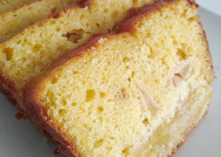 Cake fondant aux pommes et mascarpone