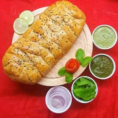Sheekh Kabab Braided Bread A picture of Sheekh Kabab Braided Bread.