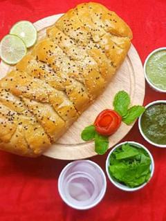 A picture of Sheekh Kabab Braided Bread.